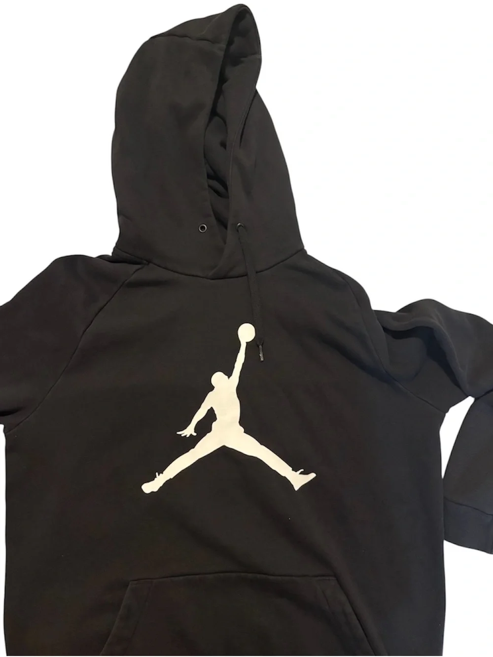 Jordan Black Hoodie with White Jumpman Logo